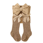 Socks & Solid Cable Bow Headband Set