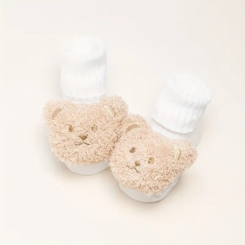 1 Pair/3 Pairs of Soft And Comfortable Ribbed Socks for Babies