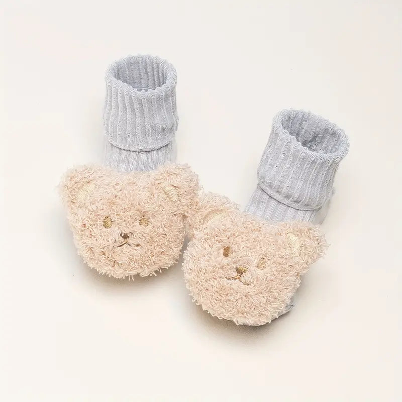 1 Pair/3 Pairs of Soft And Comfortable Ribbed Socks for Babies